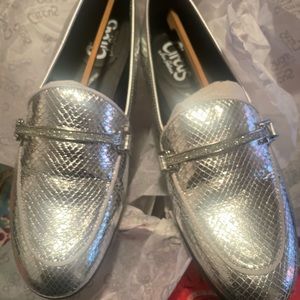 Sliver loafers worn once